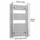 Chrome towel rail dimensions — 400mm × 800mm