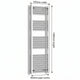 Chrome towel rail dimensions — 450mm × 1400mm