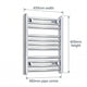 Chrome towel rail dimensions — 450mm × 600mm
