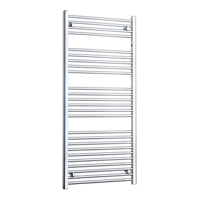 1400 mm High x 750 mm Wide Heated Straight Towel Rail Chrome