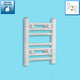 300mm x 400mm White Flat Towel Rail Dimensions and Specification Diagram