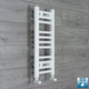 300mm x 600mm White Flat Towel Rail Dimensions and Specification Diagram