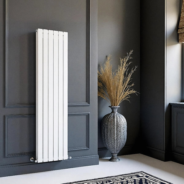 White Column Vetical Panel Radiator 1800 Height – Single/Double