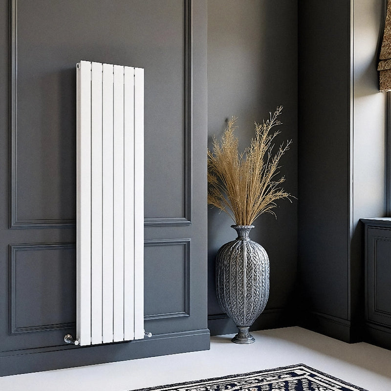 White Column Vetical Panel Radiator 1800 Height – Single/Double