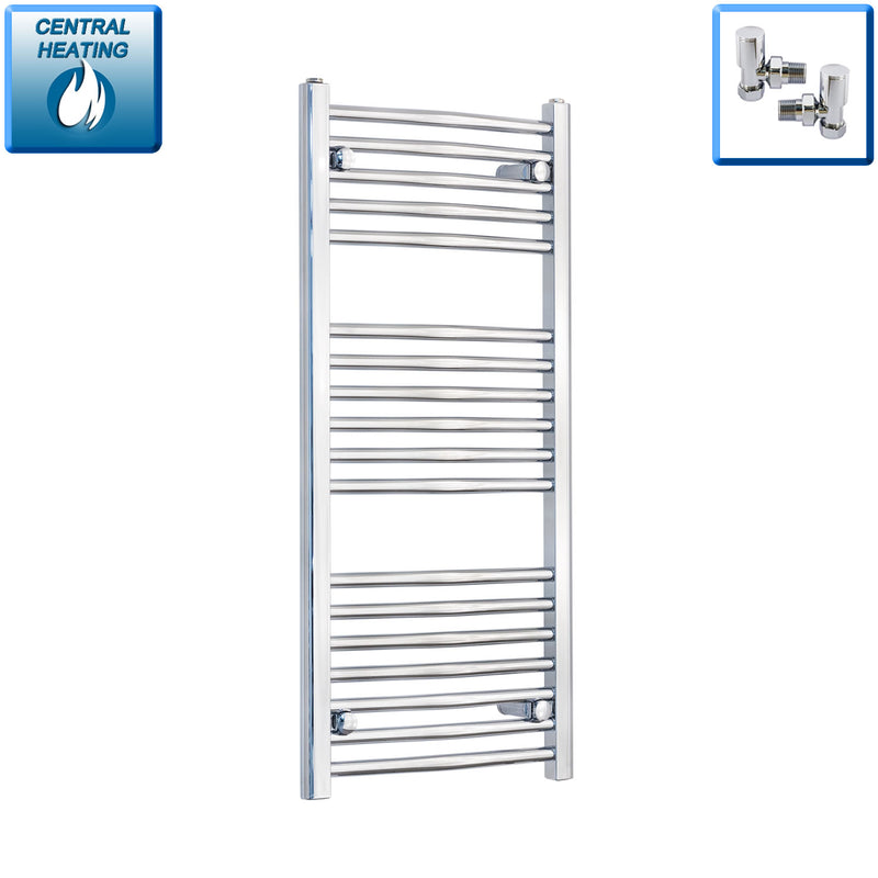400 - 450 - 500 - 550 Pipe Centers - 400-1800mm High Heated Towel Rail