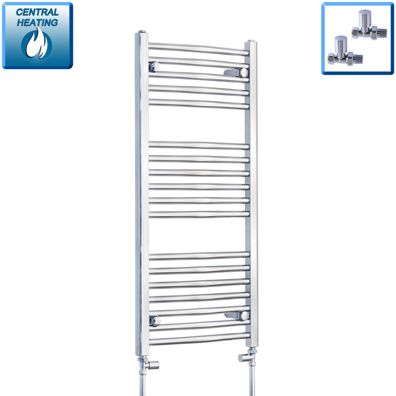 400 - 450 - 500 - 550 Pipe Centers - 400-1800mm High Heated Towel Rail