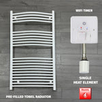 White Electric Heated Towel Rail 1300 x 750mm
