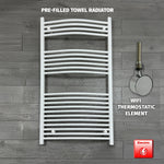 White Electric Heated Towel Rail 1300 x 750mm