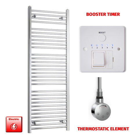 1500 x 550 Pre-Filled Electric Heated Towel Radiator Chrome HTR