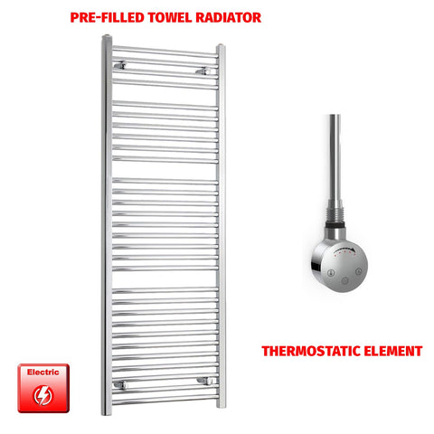 1500 x 550 Pre-Filled Electric Heated Towel Radiator Chrome HTR