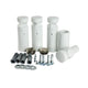 1200x400mm Towel Rail Radiator Flat White Central Heating
