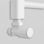 White angled valve connection detail