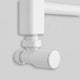 White angled valve connection detail