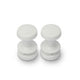 White Pegs For Towel Rails X2 Pair