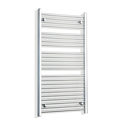 1200x650mm Heated Straight Towel Rail Radiator Chrome