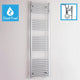 1800x600mm Chrome Dual Fuel Flat Heated Towel Rail Radiator