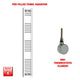 1600x200mm Pre Filled Electric Towel Rail Straight Chrome