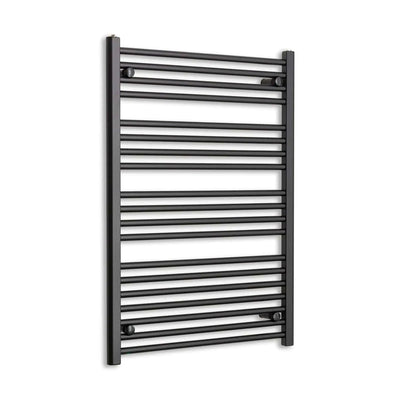 1000 mm High x 700 mm Wide Heated Towel Radiator Flat Black