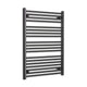1000 mm High x 700 mm Wide Heated Towel Radiator Flat Black