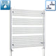 1000x1000mm Heated Straight Towel Rail Radiator Chrome