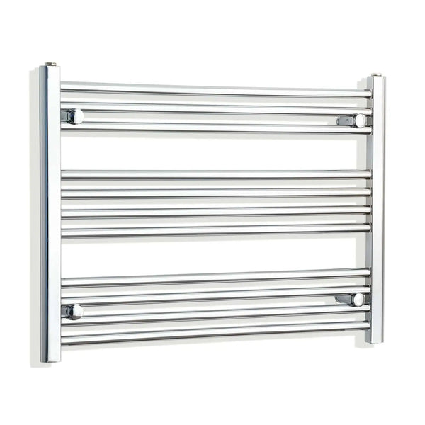 600x800mm Heated Straight Towel Rail Radiator Chrome