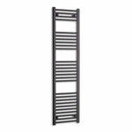 1600 mm High x 400 mm Wide Heated Towel Radiator Flat Black
