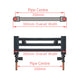 1800x300mm Heated Straight Towel Rail Radiator Chrome
