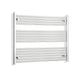 800x1000mm Chrome Dual Fuel Flat Heated Towel Rail Radiator - Elegant Radiators