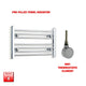 400x600mm Pre-Filled Electric Heated Towel Rail Chrome