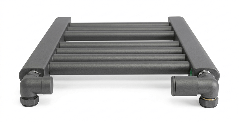 1000x400mm Heated Straight Anthracite-Sand Grey Towel Rail
