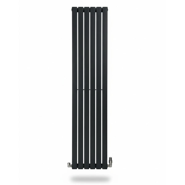 Elegant Flatty Anthracite Column Vertical Panel Radiator Single/Double