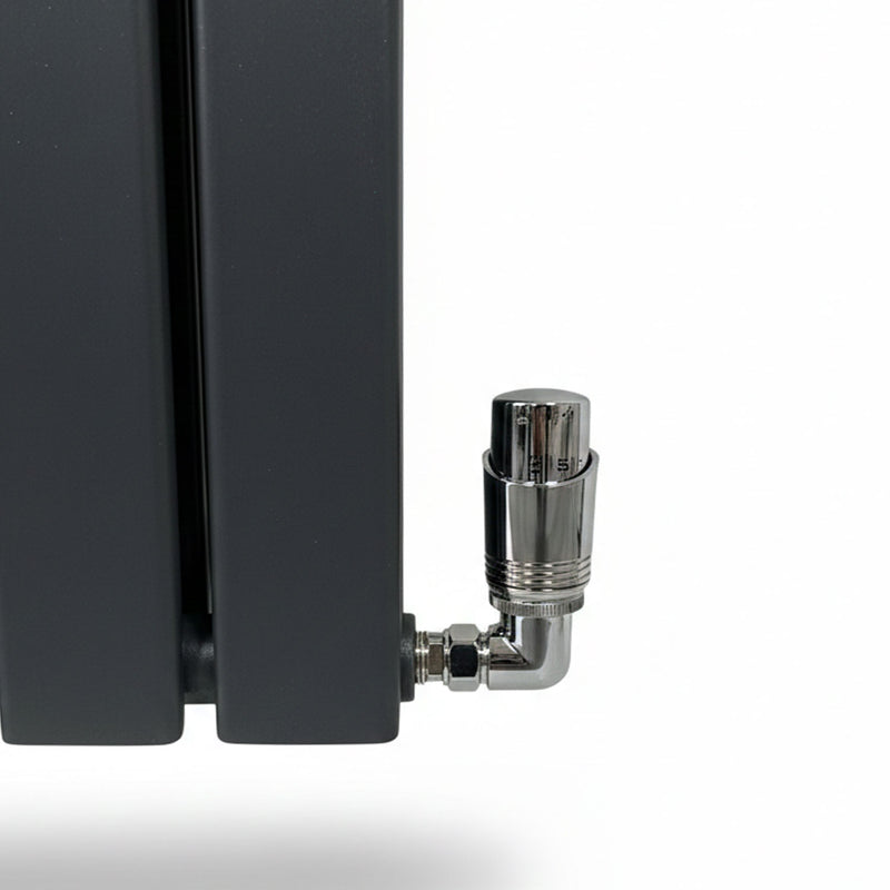 Elegant Flatty Anthracite Column Vertical Panel Radiator Single/Double