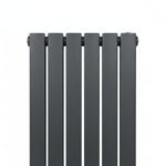 Elegant Flatty Anthracite Column Vertical Panel Radiator Single/Double