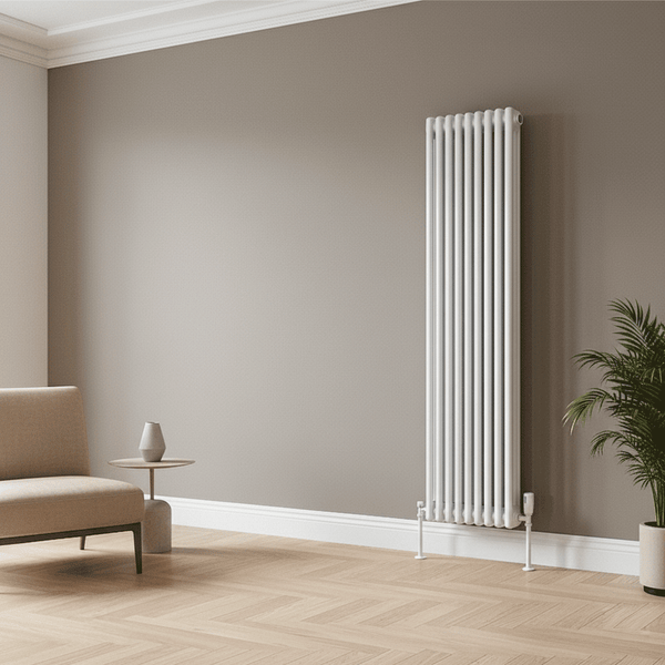 Elegant Antico White Vertical Column Radiator 1500 & 1800 Height (2-3 Column)