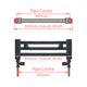 1800x650mm Chrome Dual Fuel Flat Heated Towel Rail Radiator