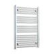 1000x600mm Heated Flat or Curved Towel Rail Radiator Chrome