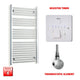 1200x600mm Chrome Electric Towel Rail Bathroom Warmer Pre Filled