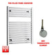 764x600mm Electric Towel Rail Pre Filled Straight Chrome