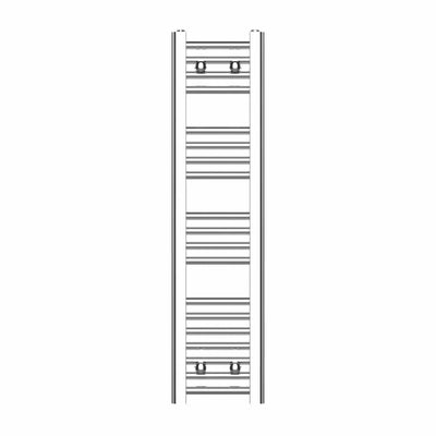 1000x250mm Heated Straight Towel Rail Radiator Chrome
