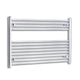 700x1000mm Chrome Dual Fuel Flat Heated Towel Rail Radiator - Elegant Radiators