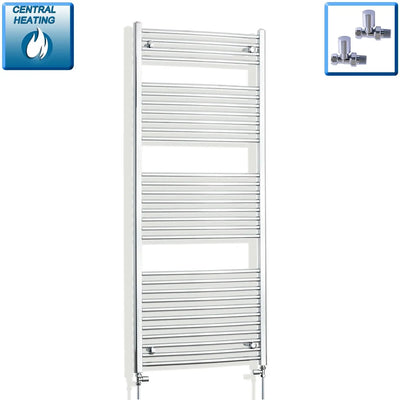 1700x700mm Heated Straight Towel Radiator Chrome