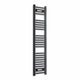 1400 mm High x 300 mm Wide Heated Towel Radiator Flat Black