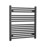 800 mm High x 700 mm Wide Heated Towel Radiator Flat Black