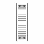 800x250mm Heated Straight Towel Rail Radiator Chrome