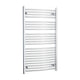 1200 mm High x 700 mm Wide Heated Curved Towel Rail Radiator Chrome