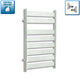 800x500mm Chrome Heated Flat Panel Towel Rail Radiator Central heating