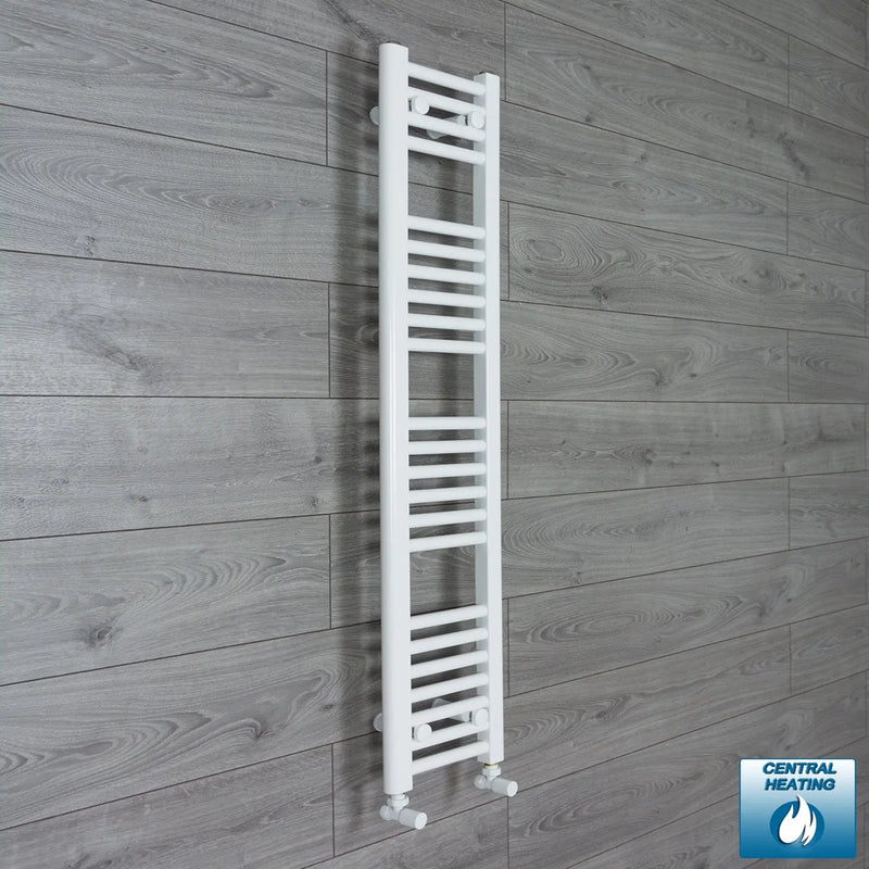 1200 mm High x 200 mm Wide Heated Towel Rail Radiator Flat White