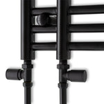 1500 mm High x 500 mm Wide Difta Heated Towel Radiator Flat Black