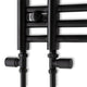 1500 mm High x 500 mm Wide Difta Heated Towel Radiator Flat Black
