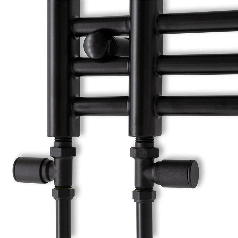 1500 mm High x 500 mm Wide Difta Heated Towel Radiator Flat Black